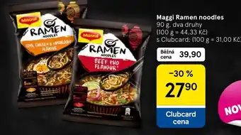 Tesco Maggi Ramen noodles nabídka
