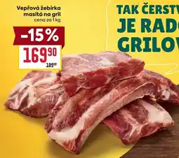 Billa Vepřová žebírka masitá na gril nabídka