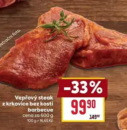 Billa Vepřový steak z krkovice bez kosti barbecue nabídka