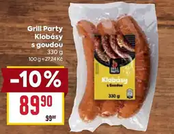 Billa Grill Party Klobásy s goudou nabídka