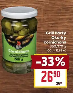 Billa Grill Party Okurky cornichons nabídka
