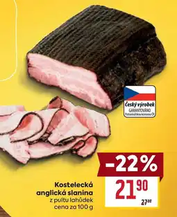 Billa Kostelecká anglická slanina nabídka