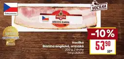 Billa Vocilka Slanina anglická, oravská nabídka