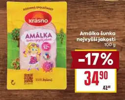 Billa Amálka šunka nejvyšší jakosti nabídka