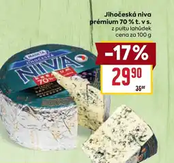 Billa Jihočeská niva prémium 70% t. vs. nabídka