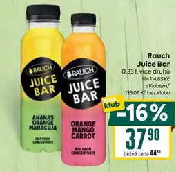Billa Rauch Juice Bar nabídka