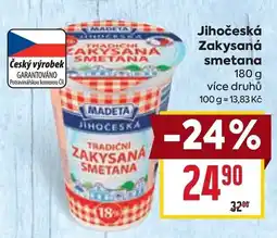 Billa Jihočeská Zakysaná smetana nabídka