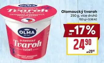 Billa OLMA Olomoucký tvaroh nabídka