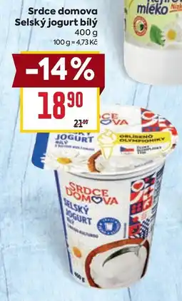 Billa Srdce domova Selský jogurt bílý nabídka