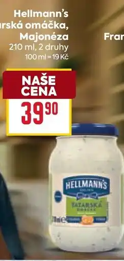 Billa Hellmann's Tatarská omáčka, Majonéza nabídka
