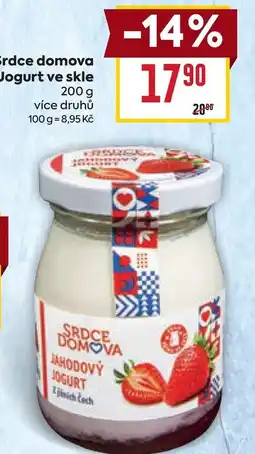 Billa Srdce domova Jogurt ve skle nabídka