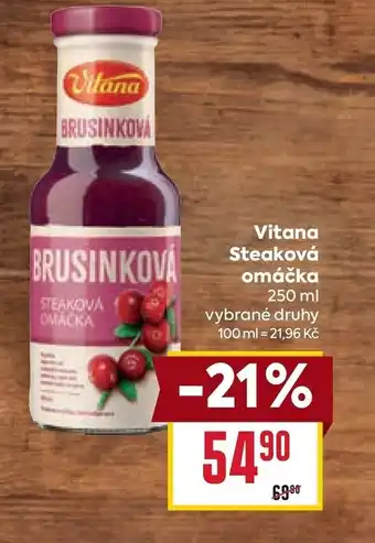 Billa Vitana Steaková omáčka nabídka