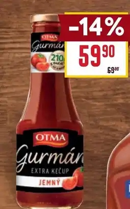 Billa Otma Gurmán kečup nabídka