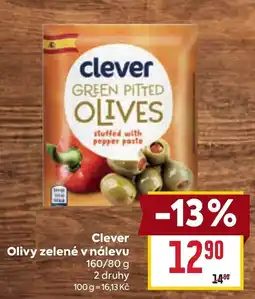 Billa Clever Olivy zelené v nálevu nabídka