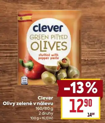 Billa Clever Olivy zelené v nálevu nabídka