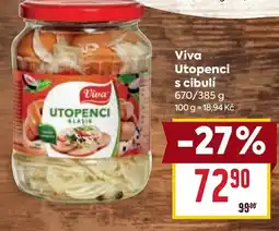 Billa Viva Utopenci s cibulí nabídka