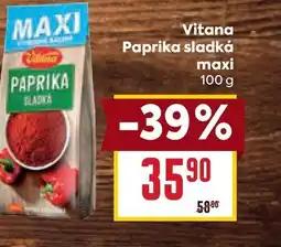 Billa Vitana Paprika sladká maxi nabídka