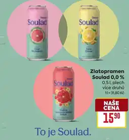 Billa Zlatopramen Soulad 0,0% nabídka