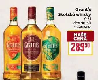 Billa Grant's Skotská whisky nabídka