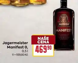 Billa Jagermeister Manifest 0 nabídka