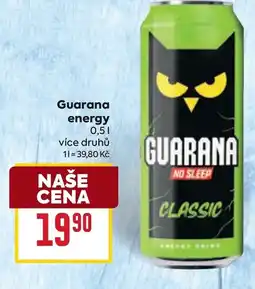Billa Guarana energy nabídka