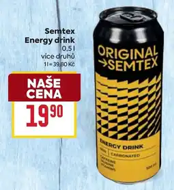 Billa Semtex Energy drink nabídka