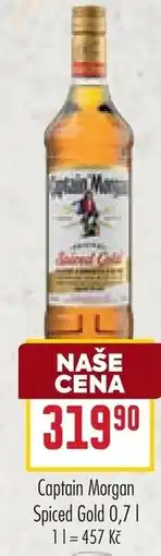 Billa Captain Morgan Spiced Gold nabídka