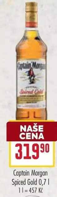Billa Captain Morgan Spiced Gold nabídka