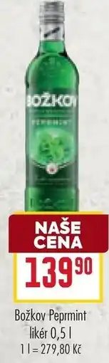 Billa Božkov Peprmint likér nabídka