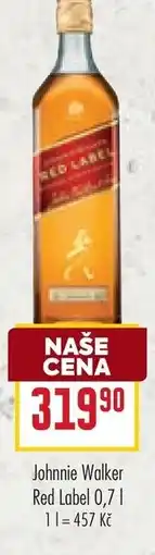 Billa Johnnie Walker Red Label nabídka