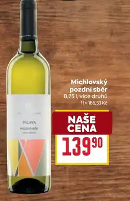 Billa Michlovský pozdní sběr nabídka