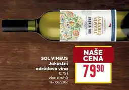 Billa SOL VINEUS Jakostní odrůdová vína nabídka