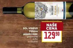 Billa SOL VINEUS Pálava pozdní sběr nabídka