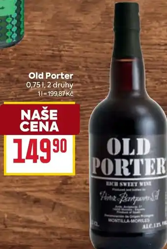 Billa Old Porter nabídka