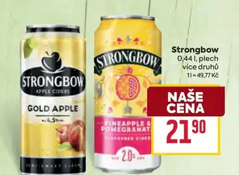 Billa Strongbow nabídka