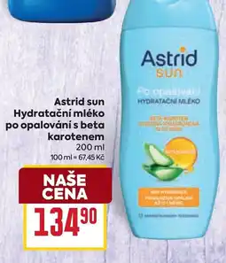 Billa Astrid sun Hydratační mléko po opalování s beta karotenem nabídka