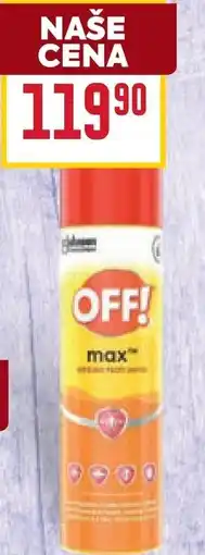 Billa OFF! Max sprej nabídka