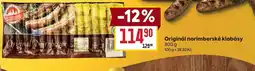 Billa Originál norimberské klobásy nabídka