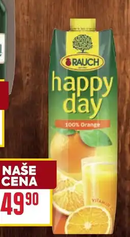 Billa Happy Day 100% džus nabídka