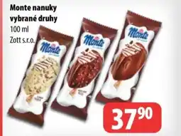 Partner Maloobchodní síť Zott Monte nanuky nabídka