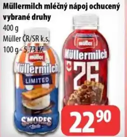 Partner Maloobchodní síť Müllermilch mléčný nápoj ochucený nabídka