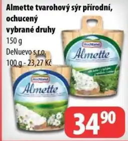 Partner Maloobchodní síť Almette tvarohový sýr přírodní, ochucený nabídka