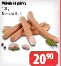 Partner Maloobchodní síť Vídeňské párky nabídka
