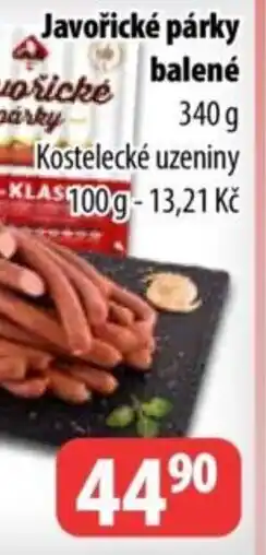 Partner Maloobchodní síť Javorické parky balené nabídka