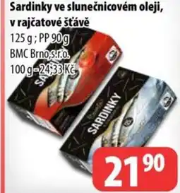 Partner Maloobchodní síť Sardinky ve slunečnicovém oleji, v rajčatové šťávě nabídka