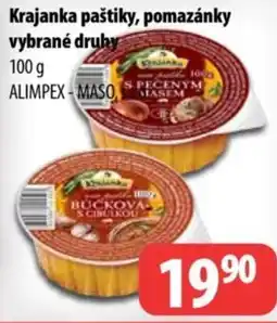 Partner Maloobchodní síť Krajanka paštiky, pomazánky nabídka