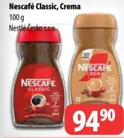 Partner Maloobchodní síť Nescafé Classic, Crema nabídka