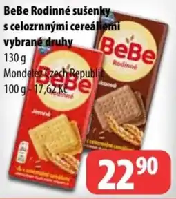 Partner Maloobchodní síť BeBe Rodinné sušenky s celozrnnými cereáliemi nabídka