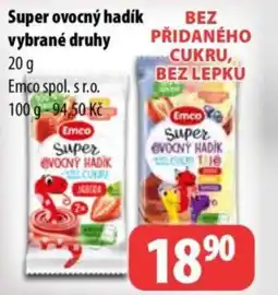 Partner Maloobchodní síť Super ovocný hadík nabídka