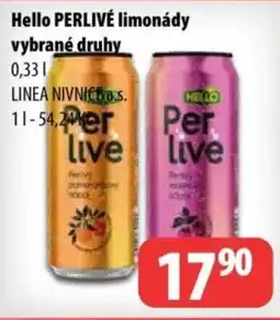 Partner Maloobchodní síť Hello PERLIVÉ limonády nabídka